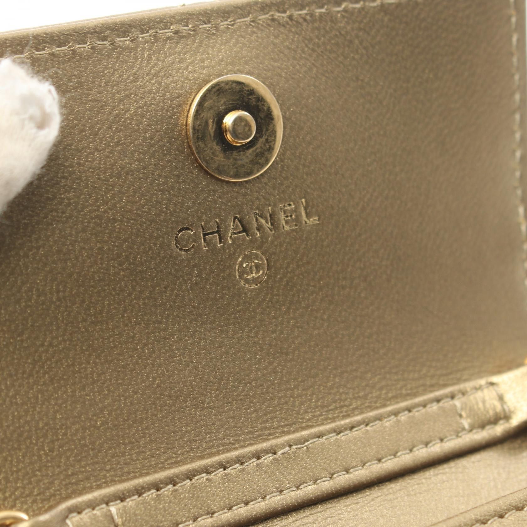 Chanel Chanel CC Mini Flap Wallet Leather Shoulder Bag AP2409 in Great Condition Size ONE SIZE - 4 Thumbnail