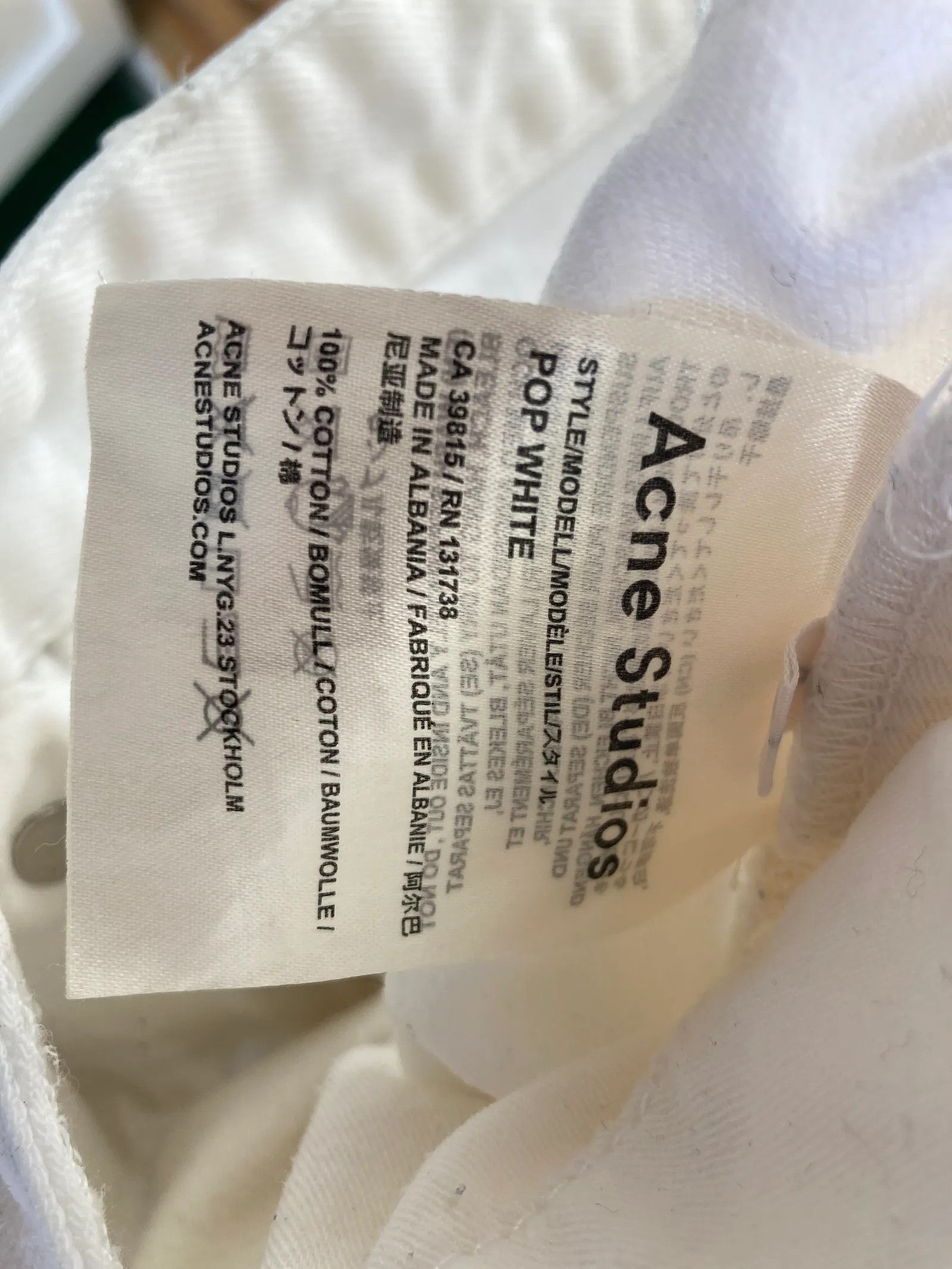 Acne Studios Acne Studios Pop white Jeans Size 32" / US 10 / IT 46 - 2 Thumbnail