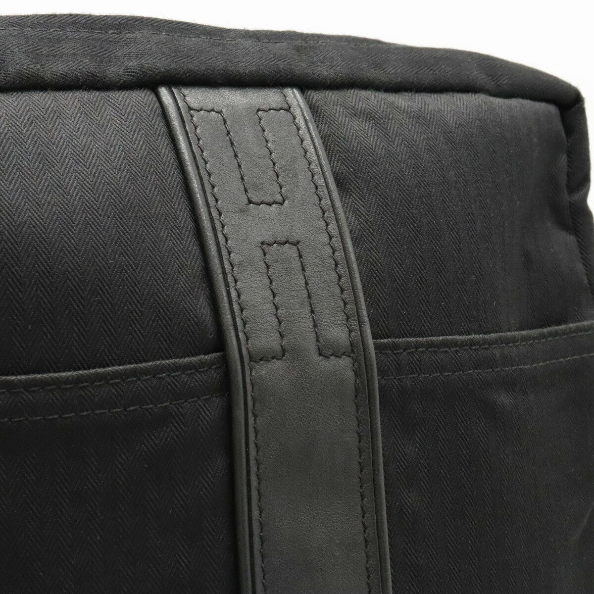 Hermes Hermes Hermes Acapulco Bandouliere MM Shoulder Bag Black Canvas Crossbody Bag in Good Condition Size ONE SIZE - 8 Thumbnail