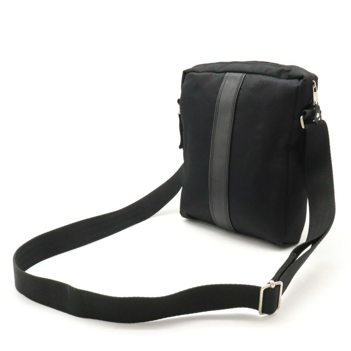 Hermes Hermes Hermes Acapulco Bandouliere MM Shoulder Bag Black Canvas Crossbody Bag in Good Condition Size ONE SIZE - 2 Thumbnail
