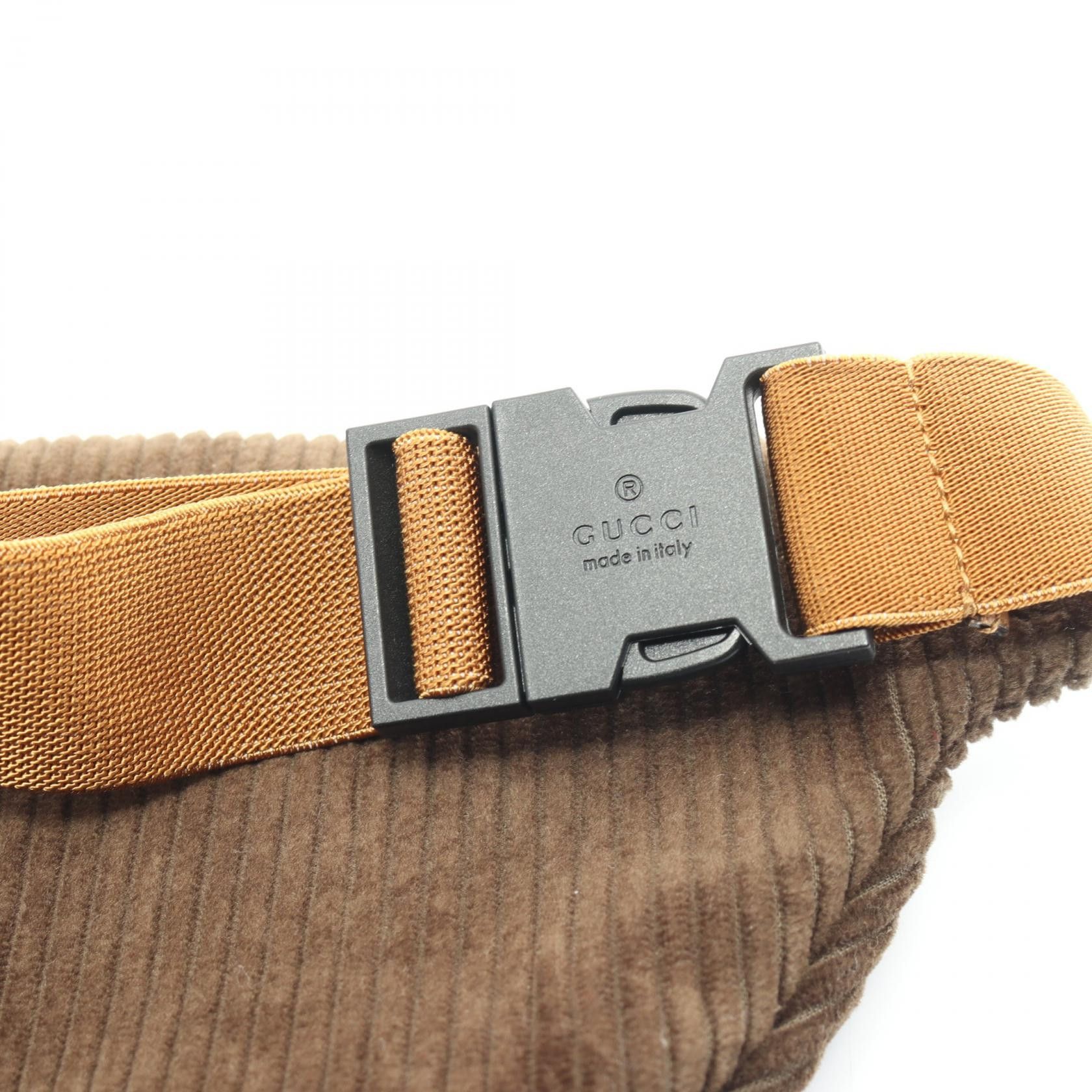 Gucci Gucci Interlocking G Corduroy Waist Bag Canvas Belt Bag 502095 in Great Condition Size ONE SIZE - 5 Thumbnail