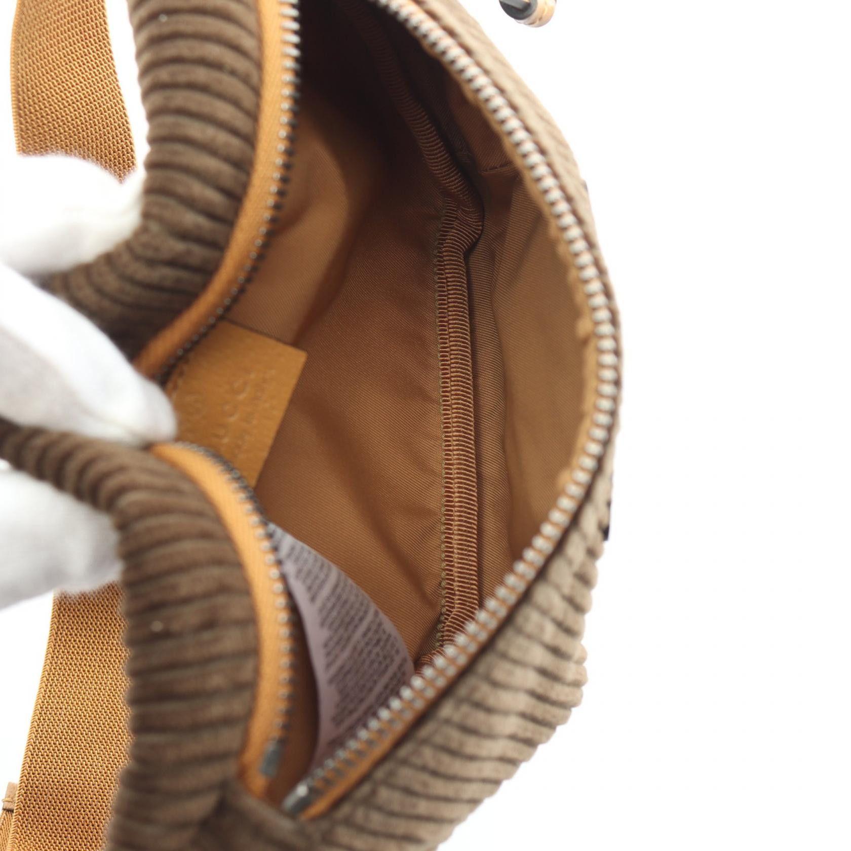 Gucci Gucci Interlocking G Corduroy Waist Bag Canvas Belt Bag 502095 in Great Condition Size ONE SIZE - 3 Thumbnail