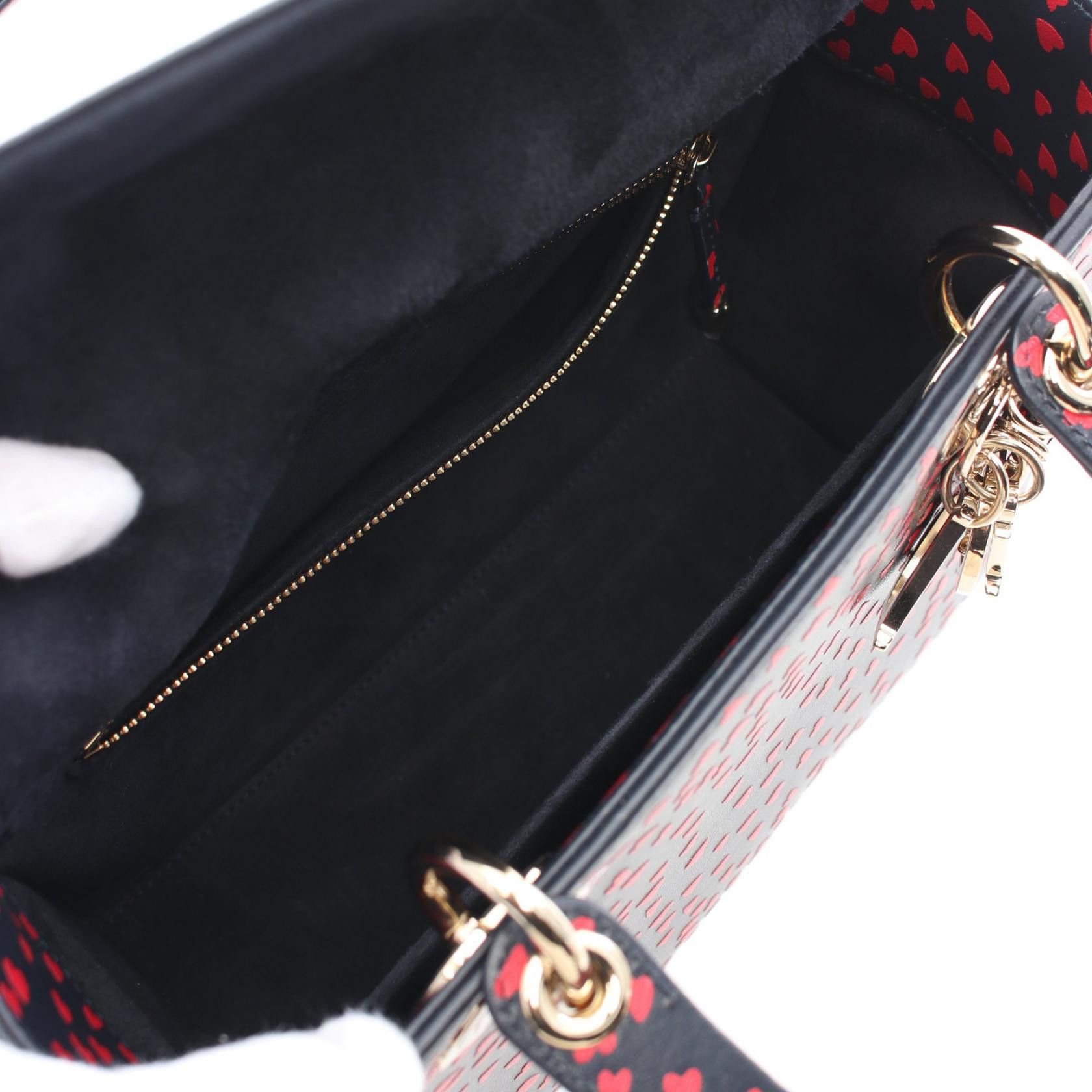 Dior Dior Lady Dior I Love Paris Leather Handbag M0518OSGA in Great Condition Size ONE SIZE - 3 Thumbnail
