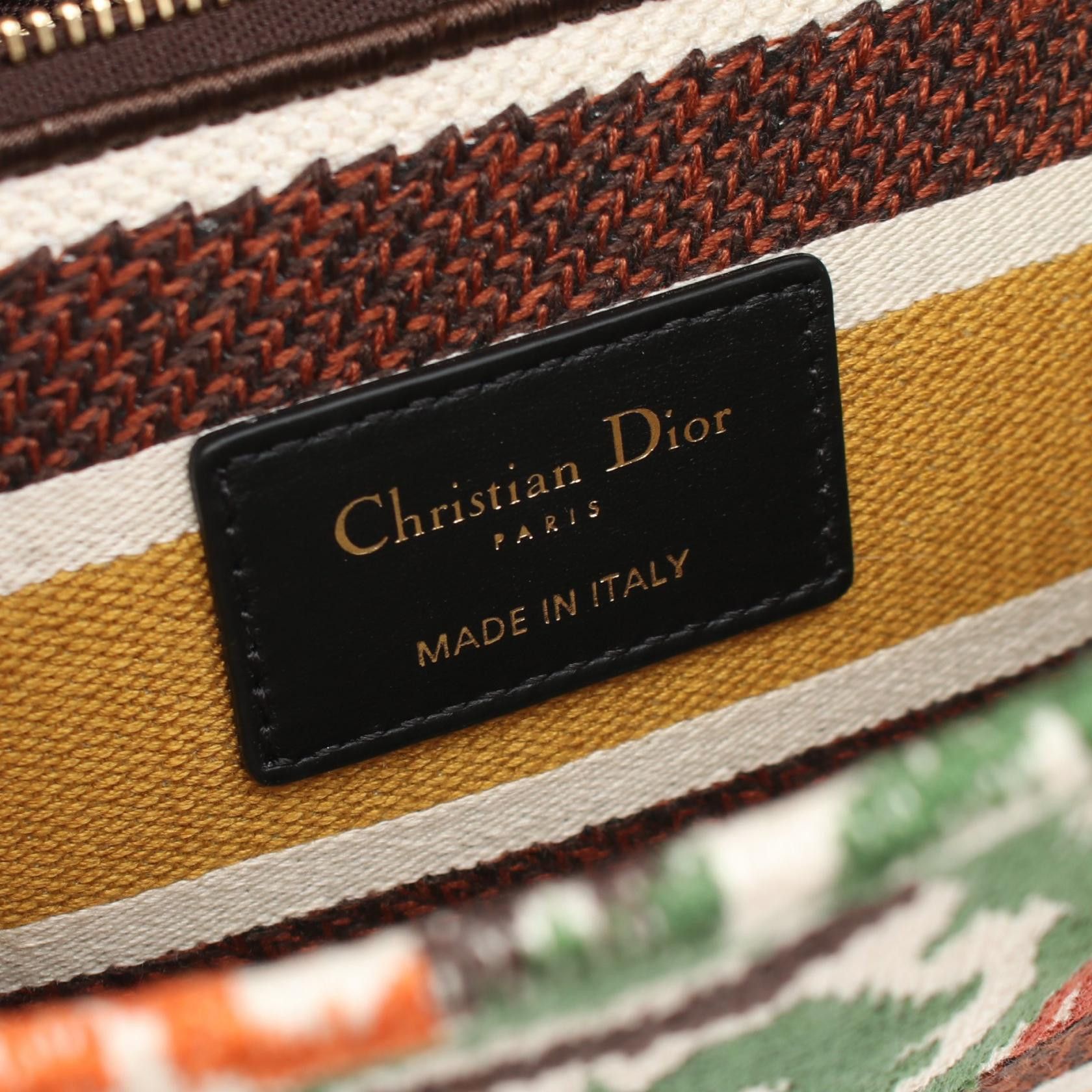 Dior Dior Lady D-Lite Medium Bag Canvas Shoulder Bag M0565OJAP in Great Condition Size ONE SIZE - 4 Thumbnail