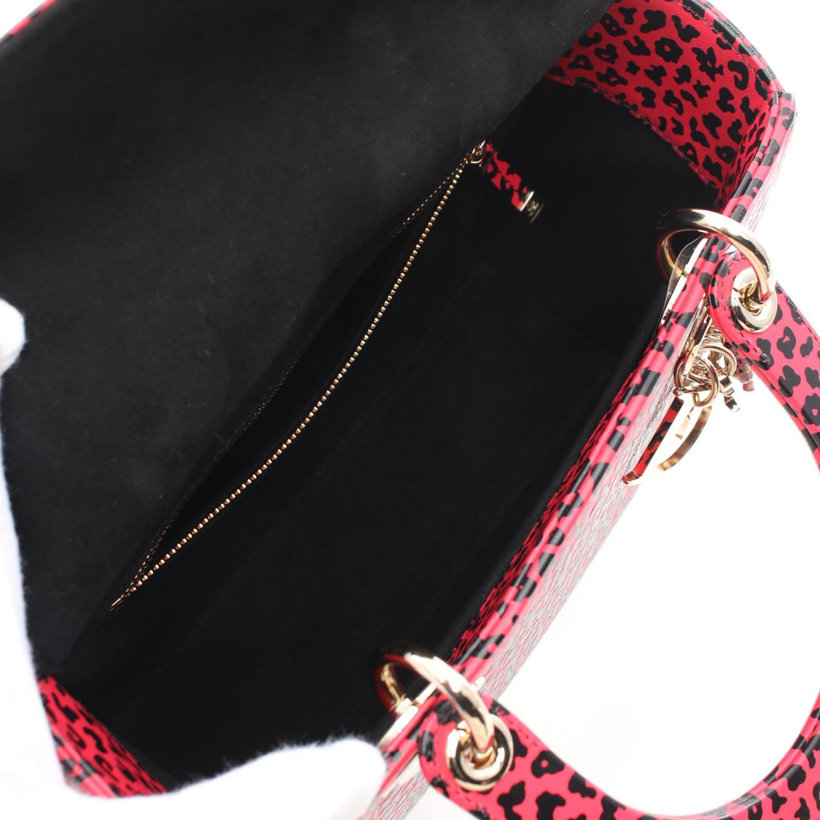 Dior Dior Lady Dior I Love Paris Leather Handbag M0518OSGA in Great Condition Size ONE SIZE - 3 Thumbnail