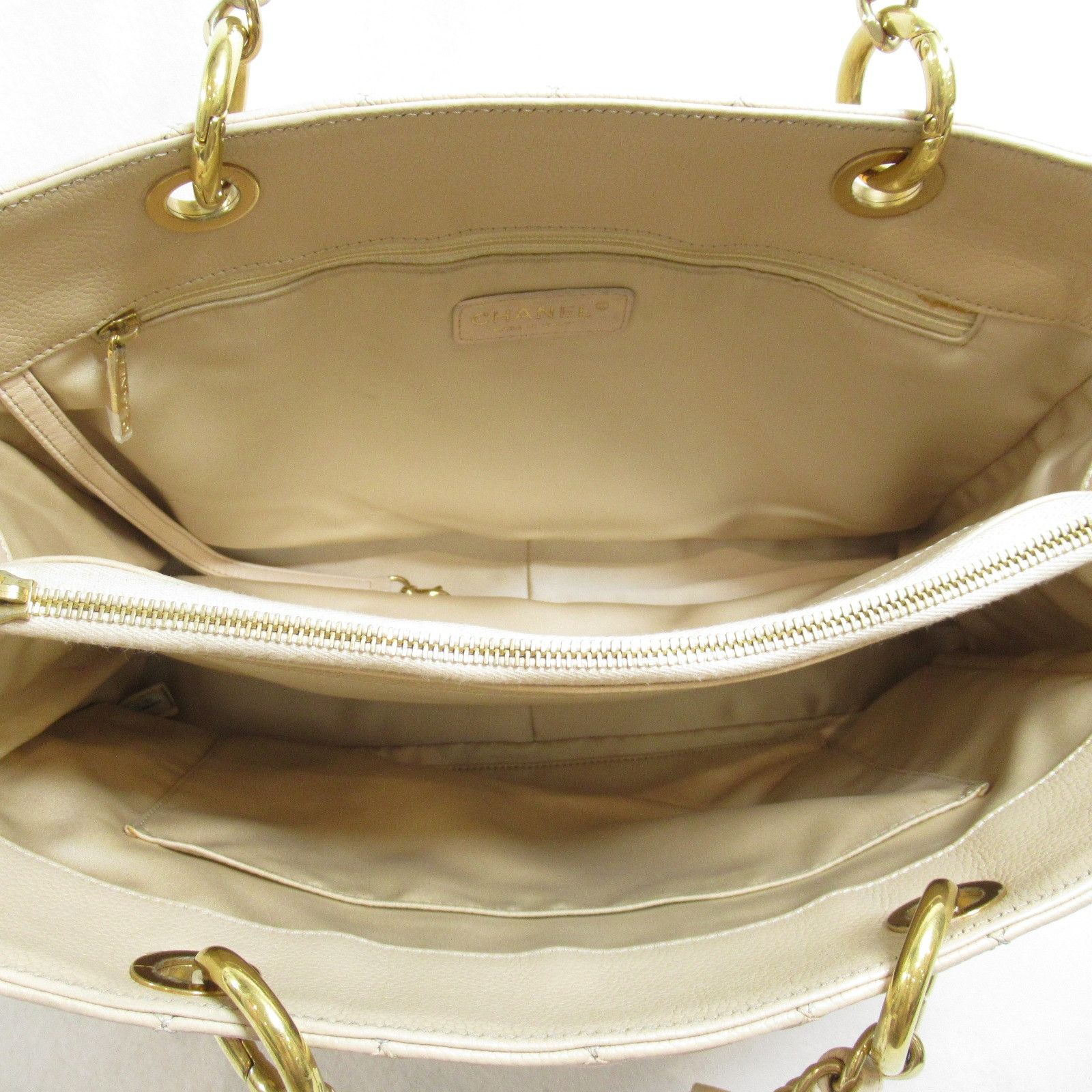 Chanel Chanel CC Caviar Grand Shopping Tote Leather Tote Bag 14188377 in Great Condition Size ONE SIZE - 5 Thumbnail