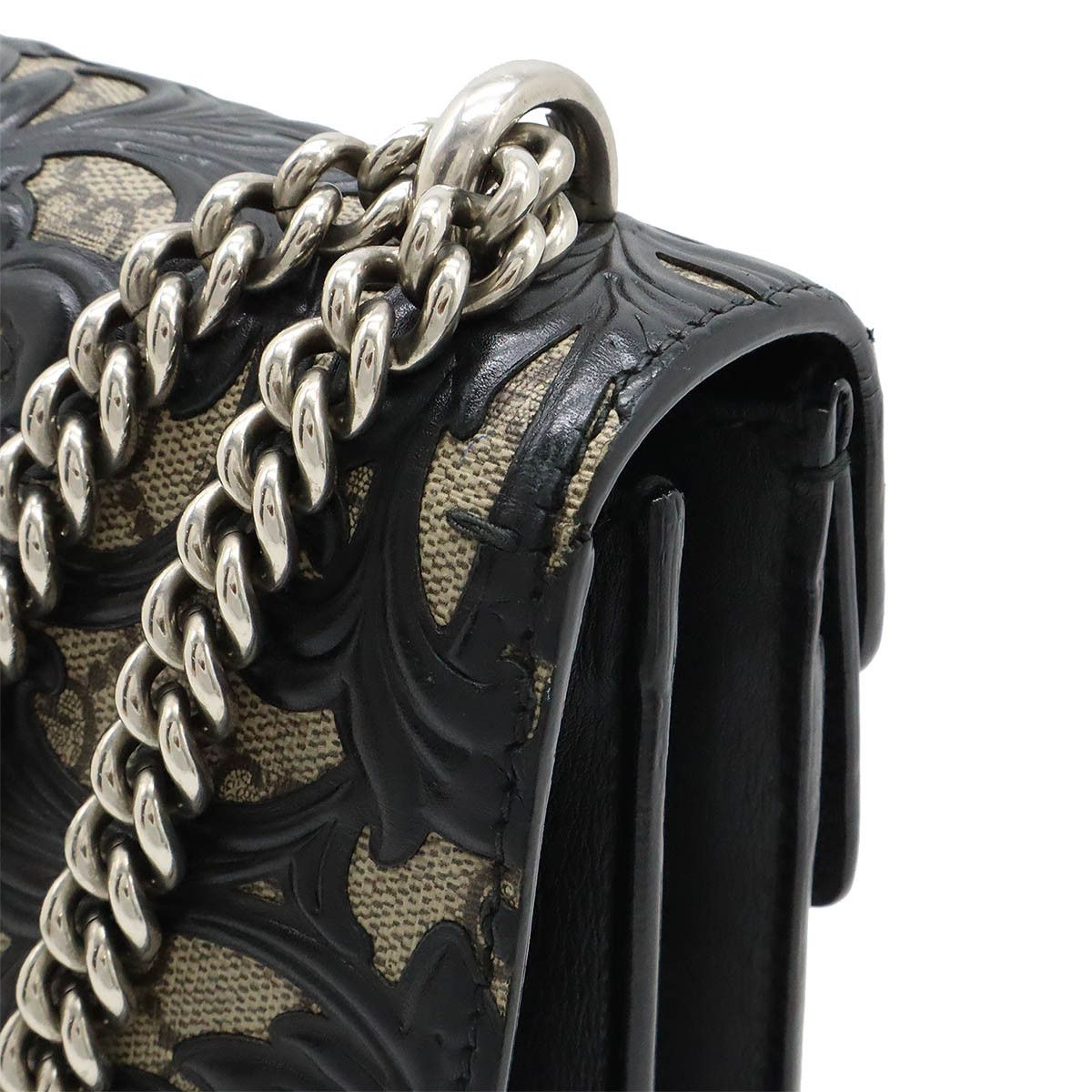 Gucci Gucci Gucci Dionysus Arabesque GG Supreme Chain Bag Canvas Crossbody Bag 400249 in Very Good Condition Size ONE SIZE - 4 Thumbnail