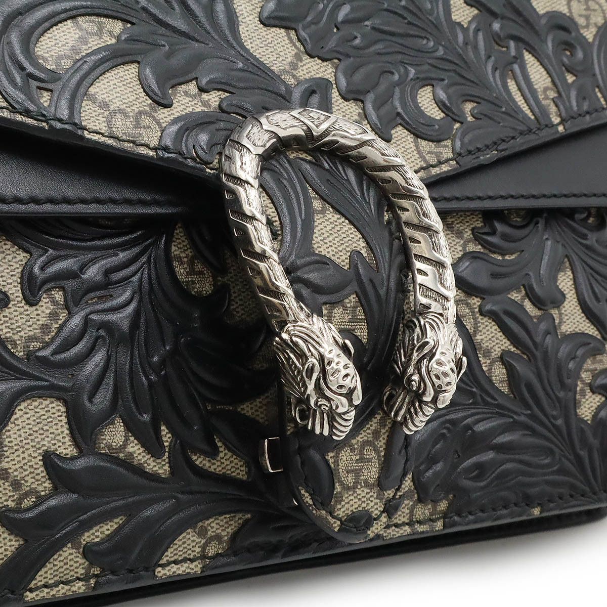 Gucci Gucci Gucci Dionysus Arabesque GG Supreme Chain Bag Canvas Crossbody Bag 400249 in Very Good Condition Size ONE SIZE - 6 Thumbnail