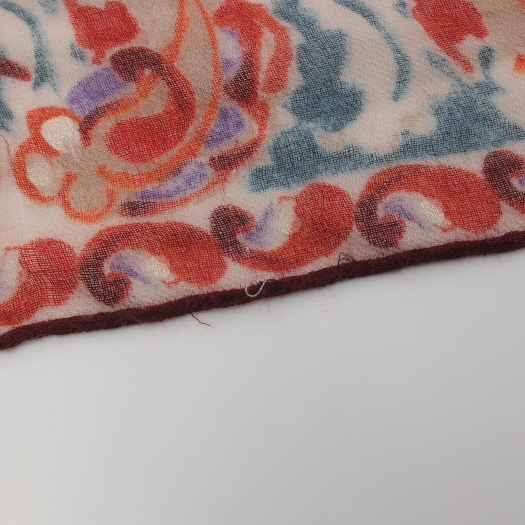 Loro Piana Loro Piana Floral Silk Shawl Canvas Shawl in Good Condition Size ONE SIZE - 6 Thumbnail
