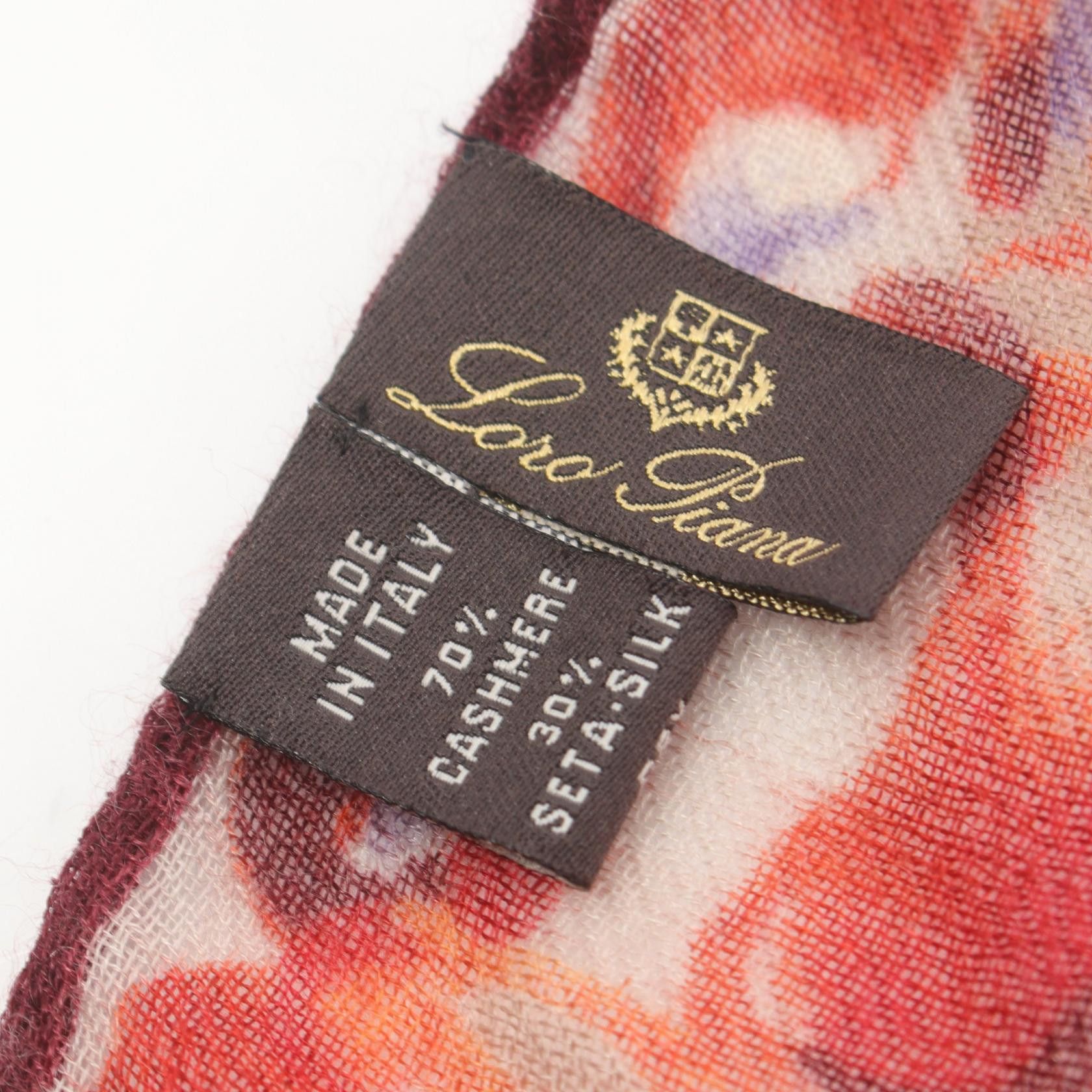 Loro Piana Loro Piana Floral Silk Shawl Canvas Shawl in Good Condition Size ONE SIZE - 2 Thumbnail