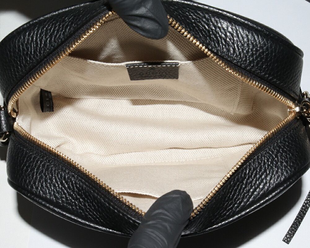 Gucci Gucci Gucci Soho Disco Camera Bag Black Leather Crossbody Bag 308364 in Pristine Condition Size ONE SIZE - 4 Thumbnail