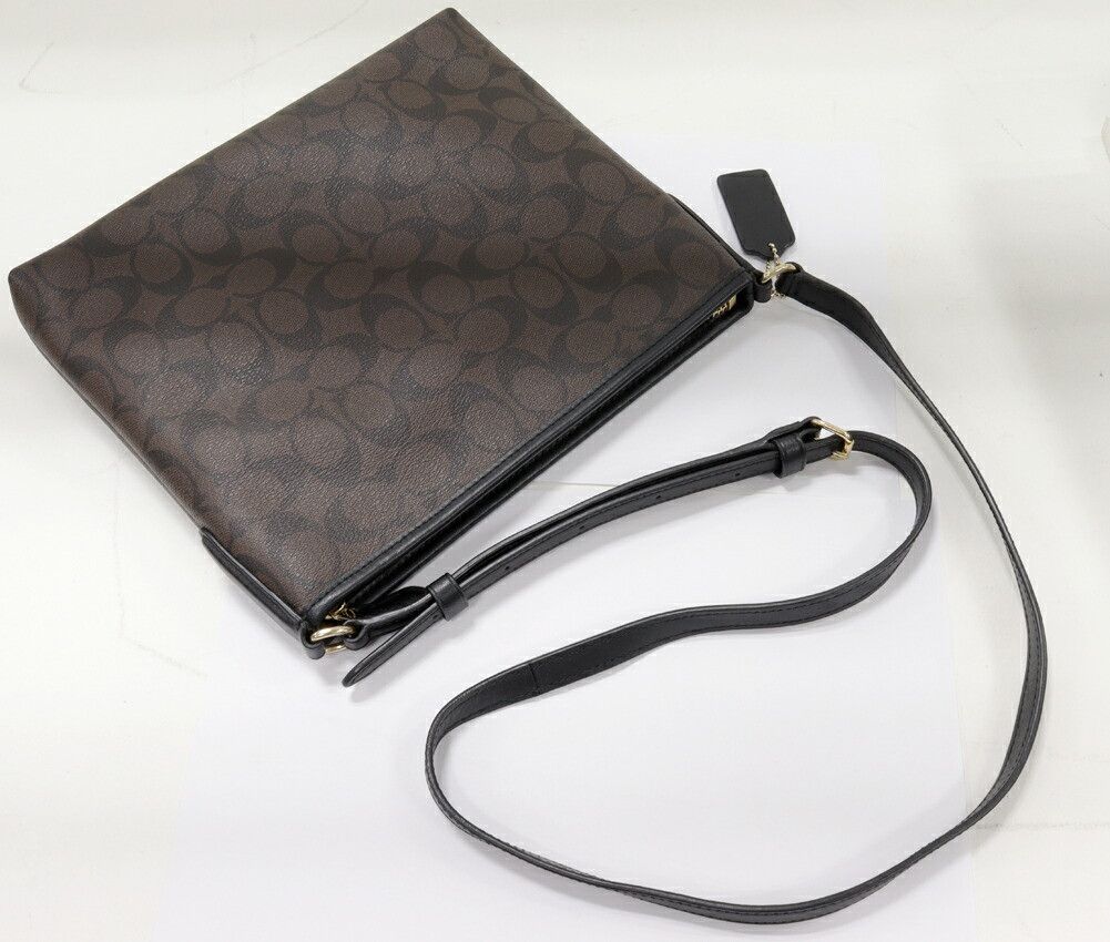 Coach Coach Coach Signature Crossbody Bag Dark Brown F29210 Canvas Crossbody Bag F29210 in Pristine Condition Size ONE SIZE - 3 Thumbnail