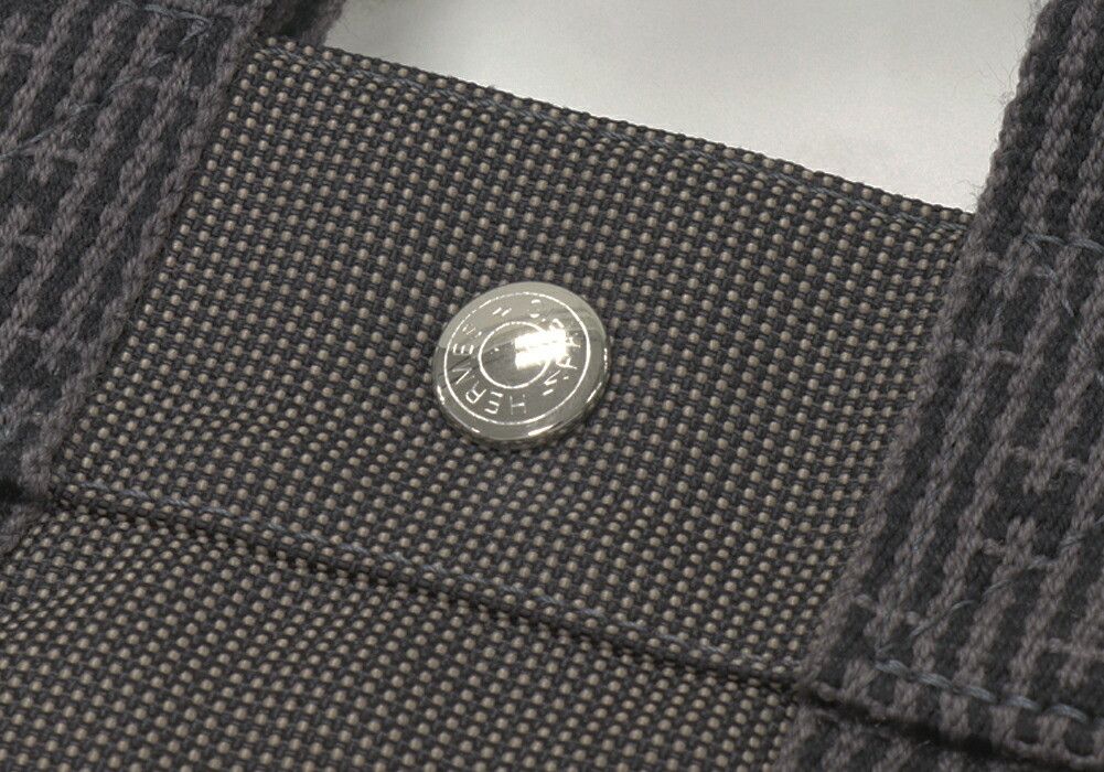 Hermes Hermes Hermes Canvas Herline Tote PM Gray Canvas Tote Bag 2403197 in Great Condition Size ONE SIZE - 6 Thumbnail