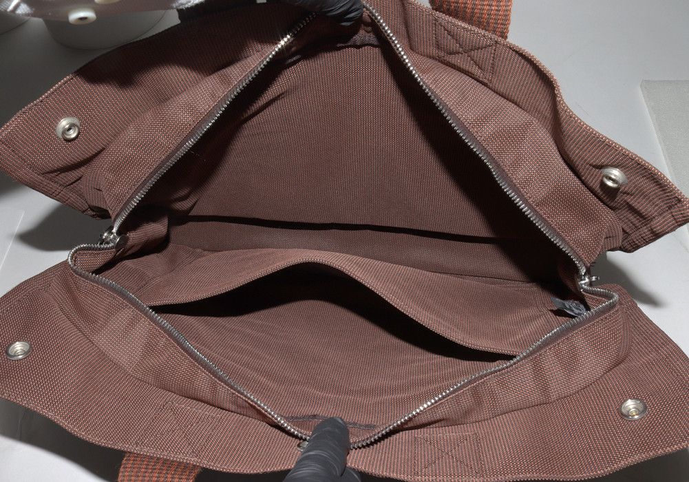Hermes Hermes Hermes Canvas Tote Bag MM Brown Canvas Tote Bag 2403182 in Great Condition Size ONE SIZE - 5 Thumbnail