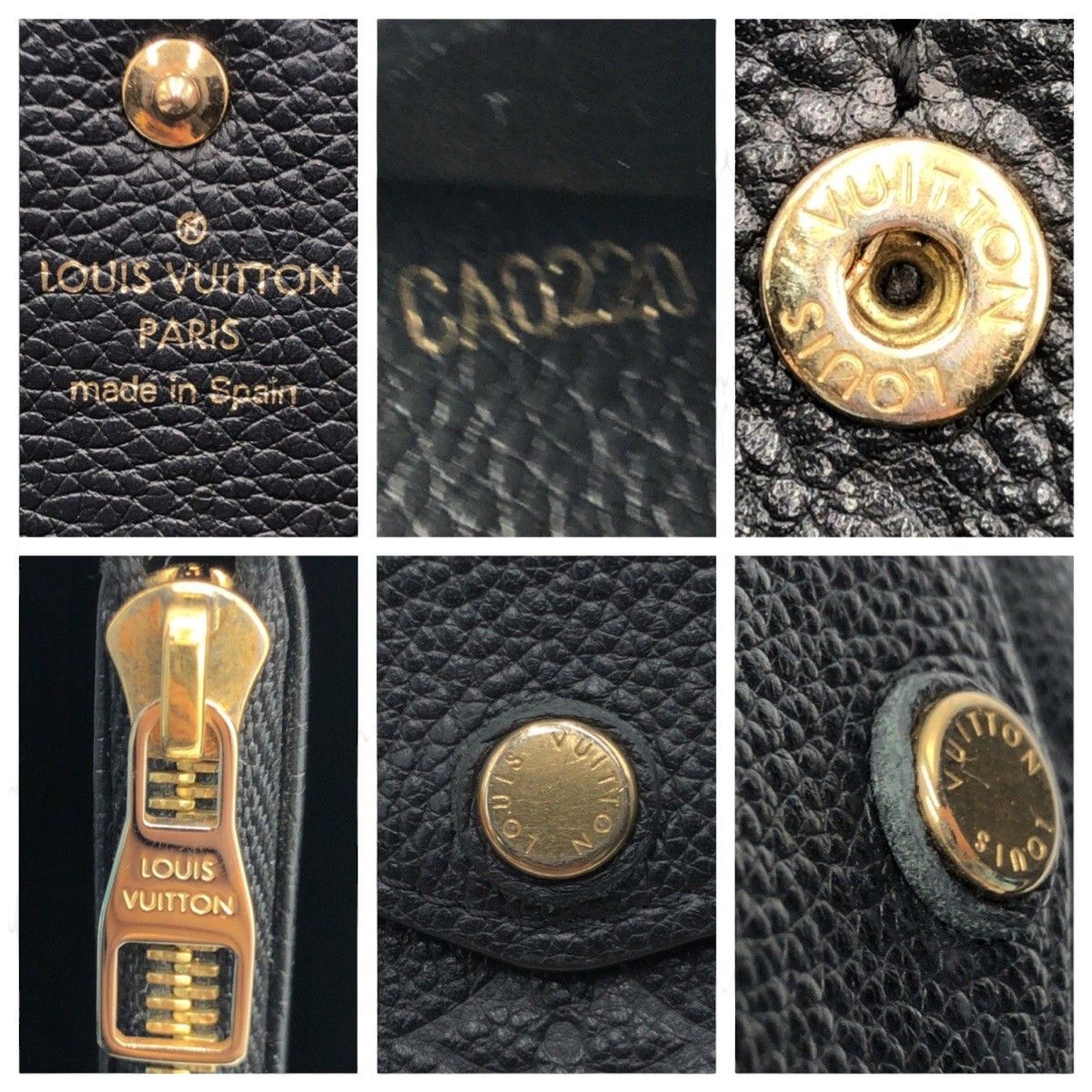 Louis Vuitton Louis Vuitton Louis Vuitton Monogram Empreinte Long Wallet Black Canvas Long Wallet M61182 in Very Good Condition Size ONE SIZE - 4 Thumbnail