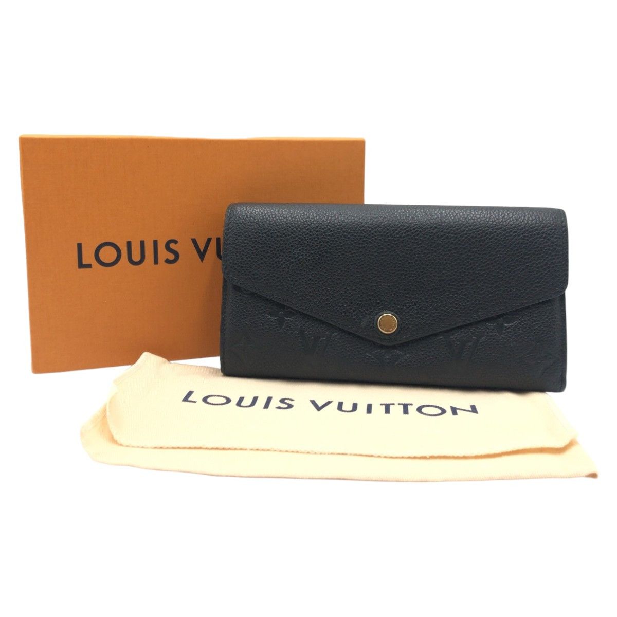 Louis Vuitton Louis Vuitton Louis Vuitton Monogram Empreinte Long Wallet Black Canvas Long Wallet M61182 in Very Good Condition Size ONE SIZE - 9 Thumbnail