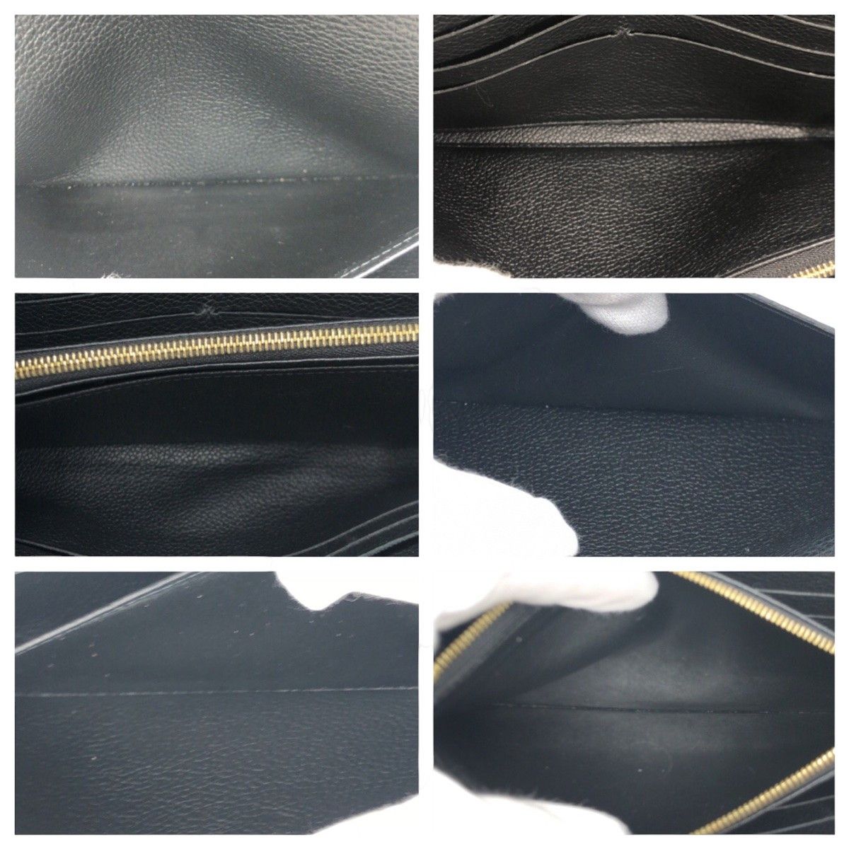 Louis Vuitton Louis Vuitton Louis Vuitton Monogram Empreinte Long Wallet Black Canvas Long Wallet M61182 in Very Good Condition Size ONE SIZE - 5 Thumbnail