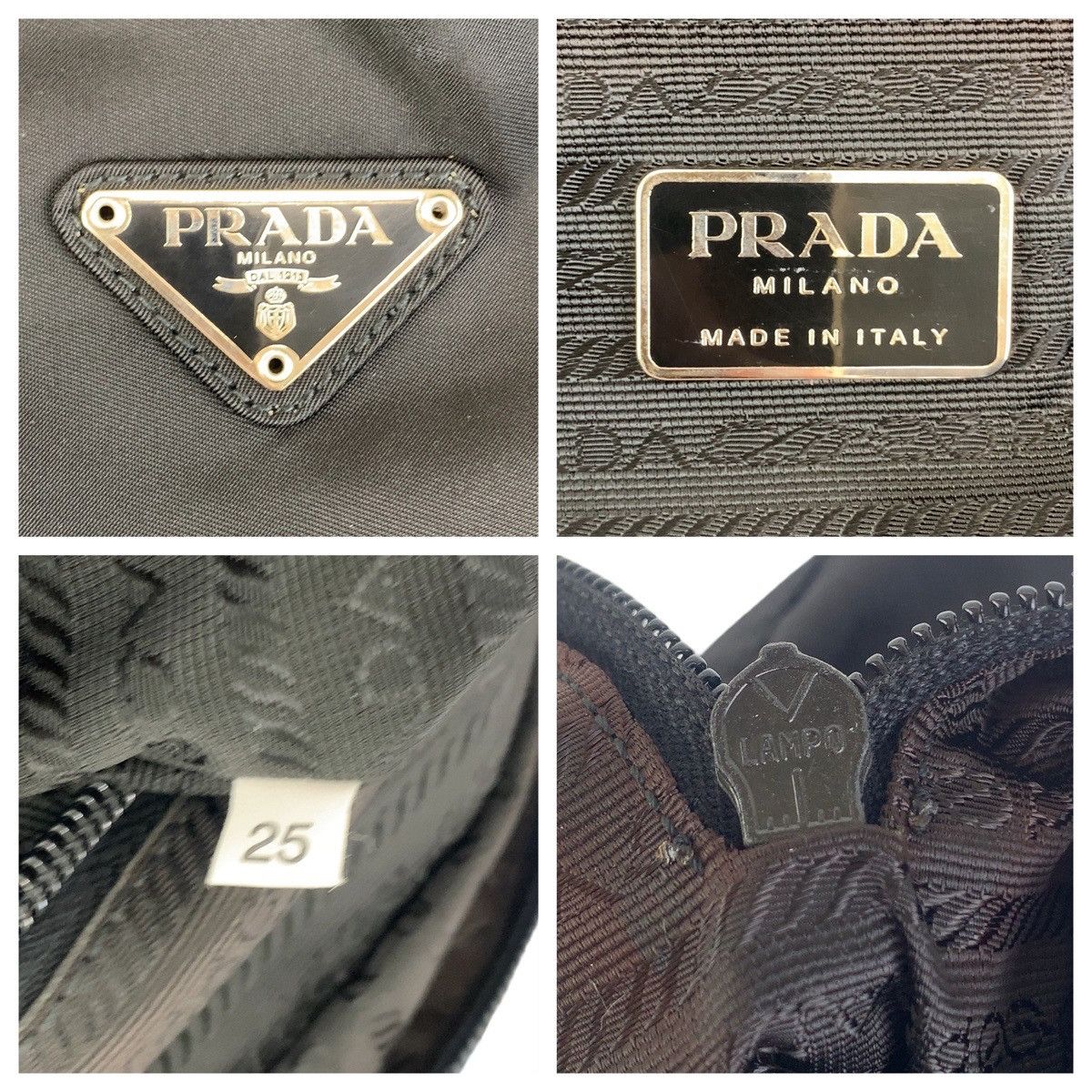 Prada Prada Prada Nylon Tessuto Logo Tote Bag Canvas Tote Bag 407702 in Very Good Condition Size ONE SIZE - 10 Thumbnail