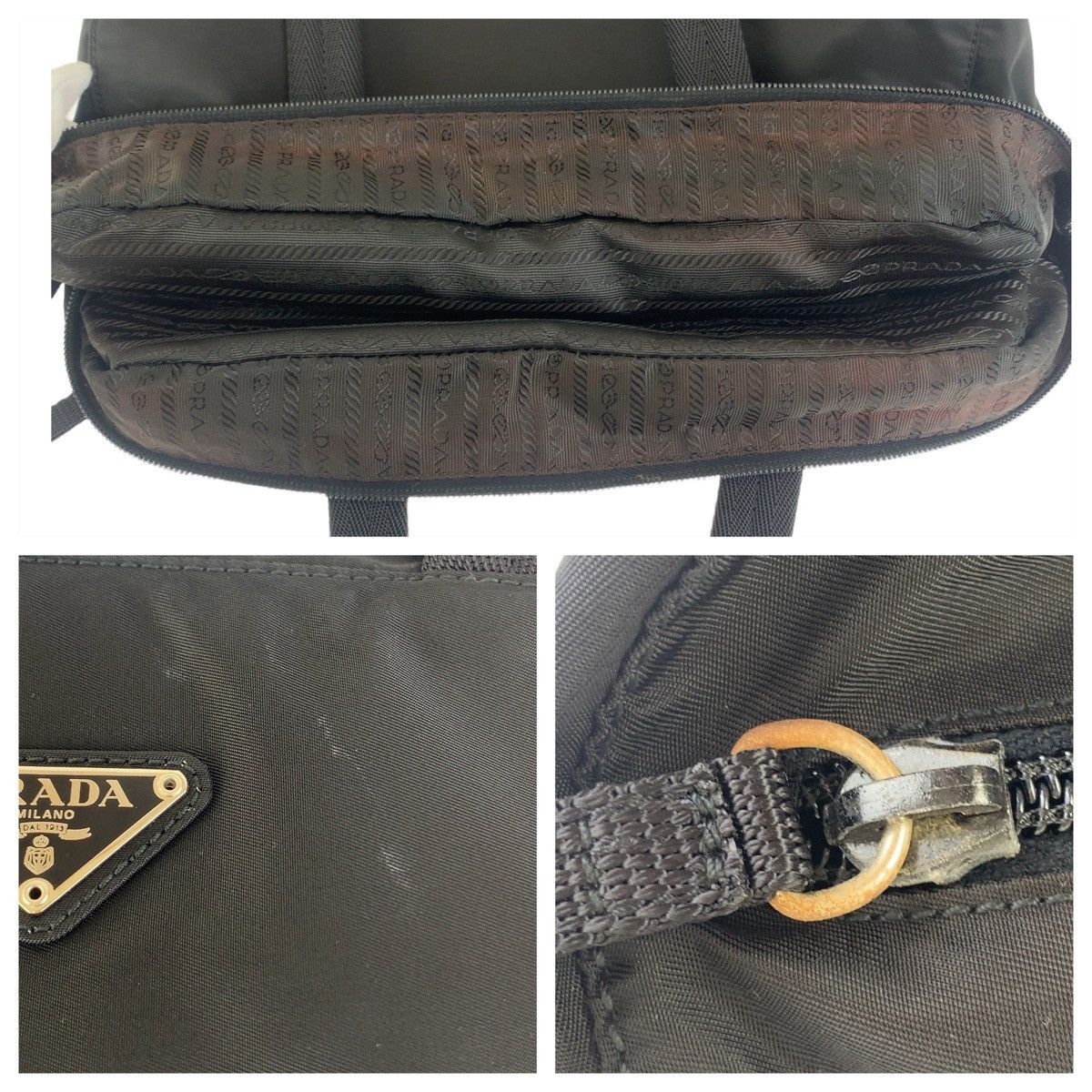 Prada Prada Prada Nylon Tessuto Logo Tote Bag Canvas Tote Bag 407702 in Very Good Condition Size ONE SIZE - 5 Thumbnail