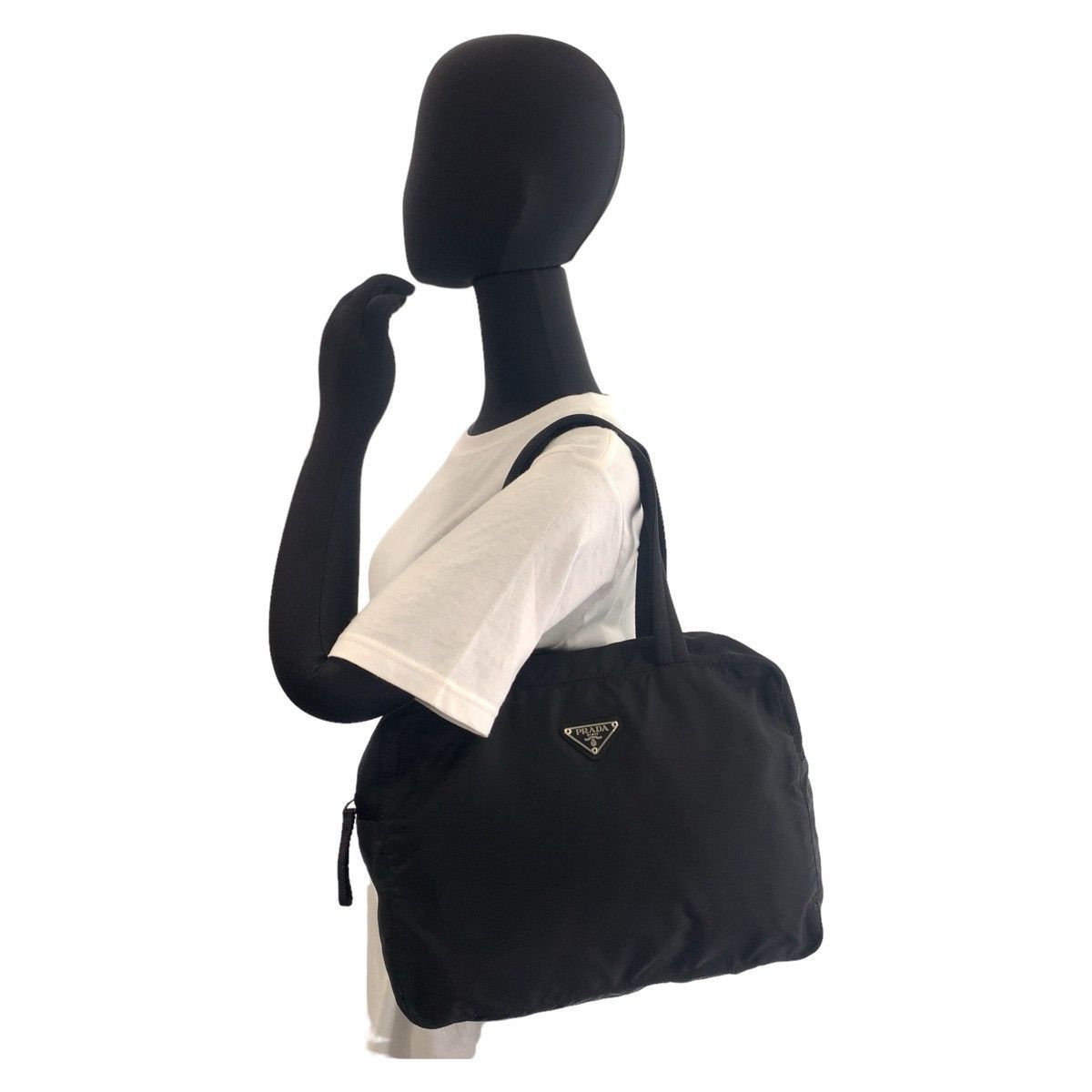 Prada Prada Prada Nylon Tessuto Logo Tote Bag Canvas Tote Bag 407702 in Very Good Condition Size ONE SIZE - 8 Thumbnail