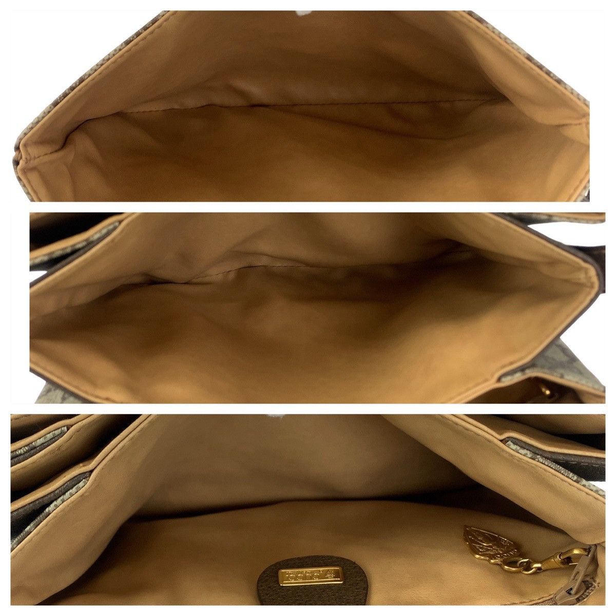 Gucci Gucci Gucci Vintage PVC Shoulder Bag Beige Brown Canvas Crossbody Bag 001.113.6862 in Very Good Condition Size ONE SIZE - 4 Thumbnail