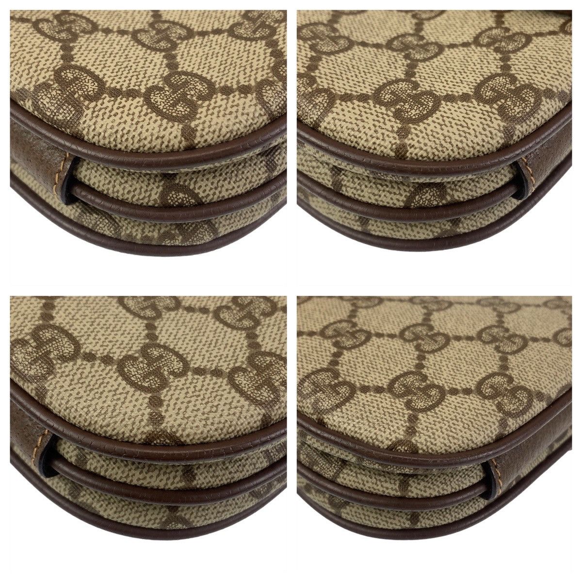 Gucci Gucci Gucci Vintage PVC Shoulder Bag Beige Brown Canvas Crossbody Bag 001.113.6862 in Very Good Condition Size ONE SIZE - 3 Thumbnail