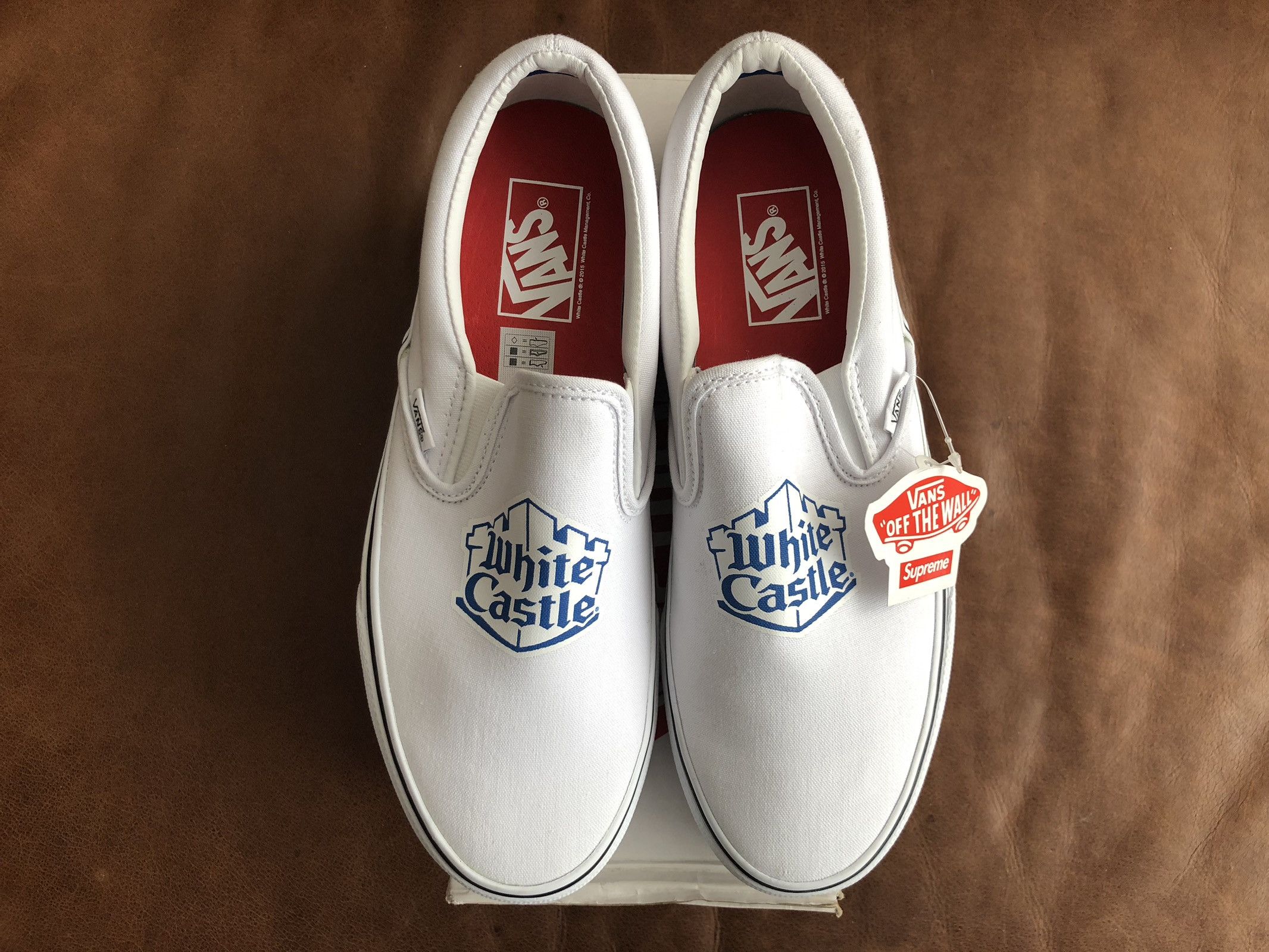 Supreme white castle vans online