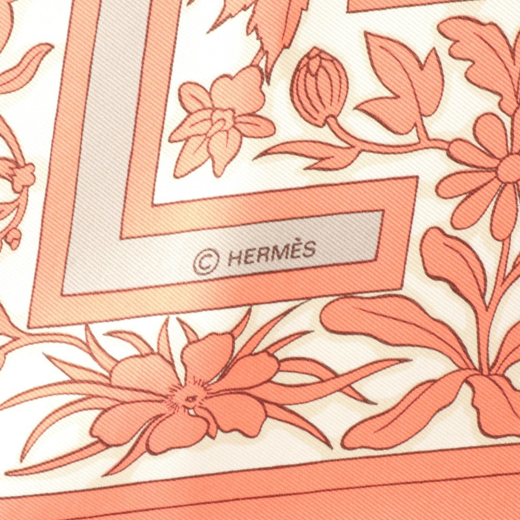 Hermes Hermes Carre 90 Summer Jewels Silk Scarf Canvas Scarf in Very Good Condition Size ONE SIZE - 2 Thumbnail