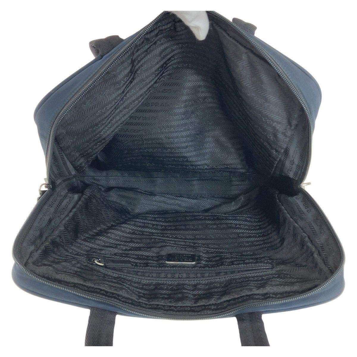Prada Prada Prada Nylon Tessuto Logo Tote Bag Canvas Tote Bag 408648 in Very Good Condition Size ONE SIZE - 3 Thumbnail