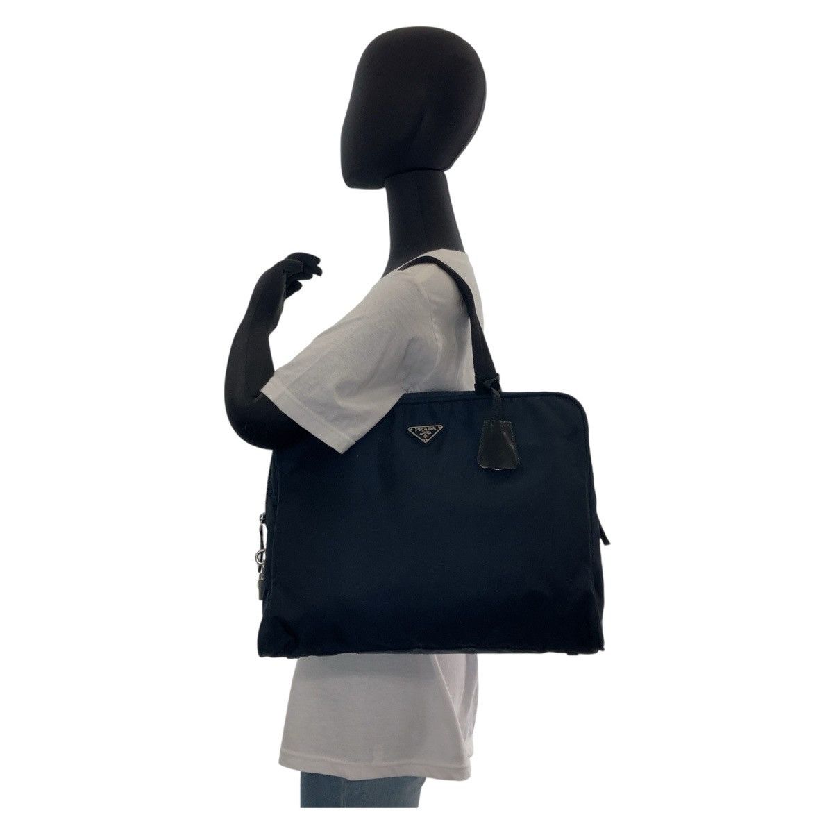 Prada Prada Prada Nylon Tessuto Logo Tote Bag Canvas Tote Bag 408648 in Very Good Condition Size ONE SIZE - 9 Thumbnail