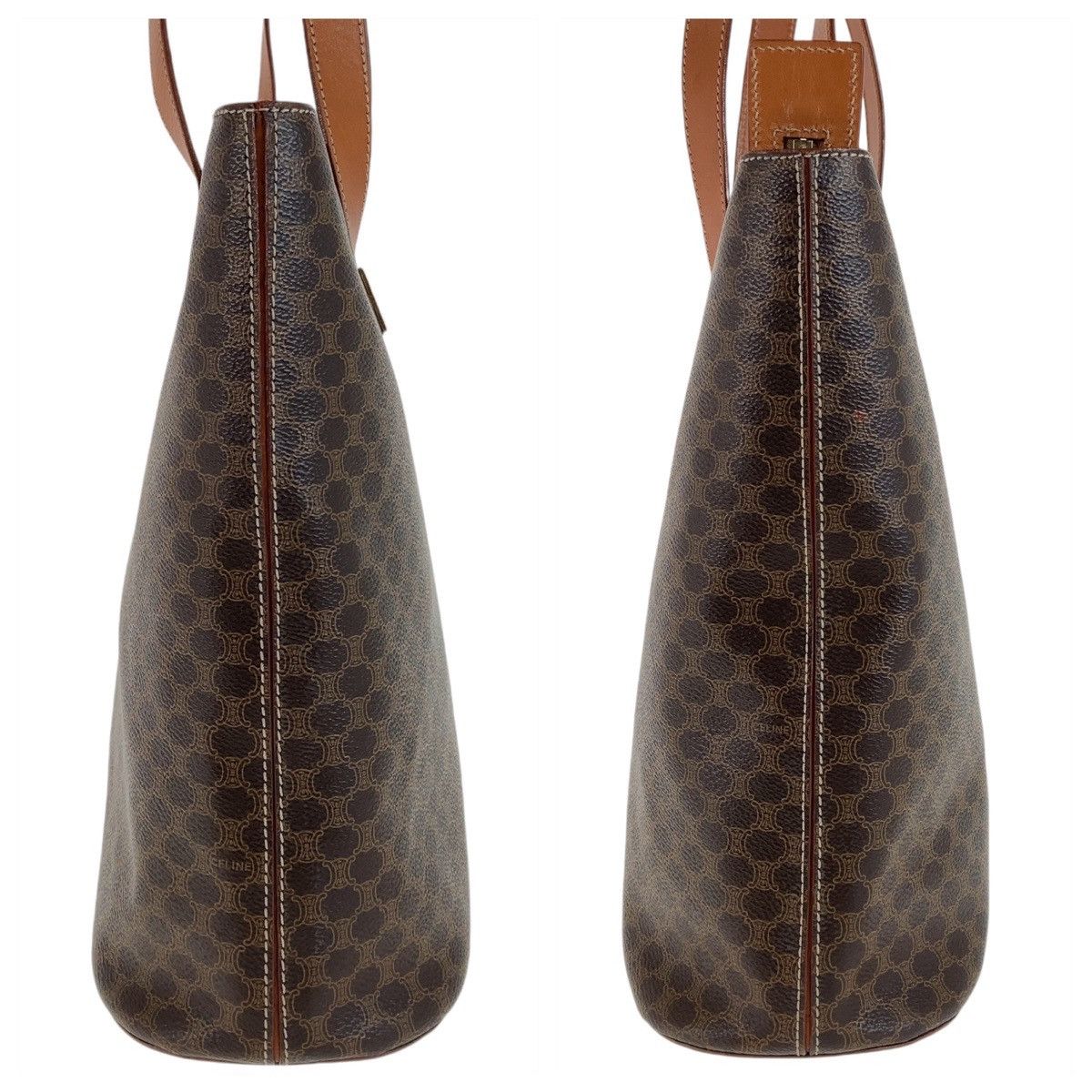 Celine Celine Celine Vintage Macadam PVC Leather Tote Shoulder Bag Canvas Tote Bag in Very Good Condition Size ONE SIZE - 5 Thumbnail