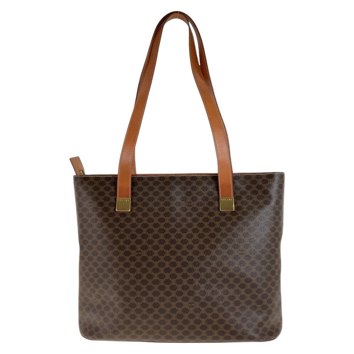 Celine Celine Celine Vintage Macadam PVC Leather Tote Shoulder Bag Canvas Tote Bag in Very Good Condition Size ONE SIZE - 2 Thumbnail