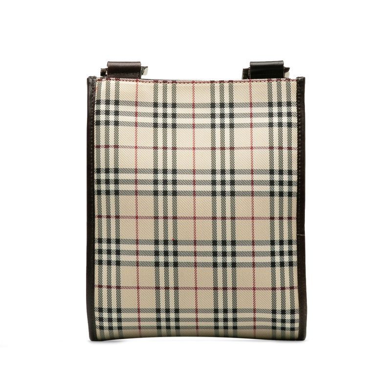 Burberry Burberry Burberry Nova Check Canvas Leather Shoulder Bag Canvas Crossbody Bag in Very Good Condition Size ONE SIZE - 3 Thumbnail