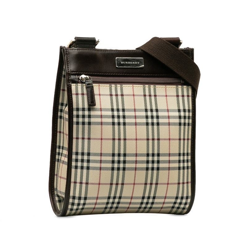 Burberry Burberry Burberry Nova Check Canvas Leather Shoulder Bag Canvas Crossbody Bag in Very Good Condition Size ONE SIZE - 2 Thumbnail