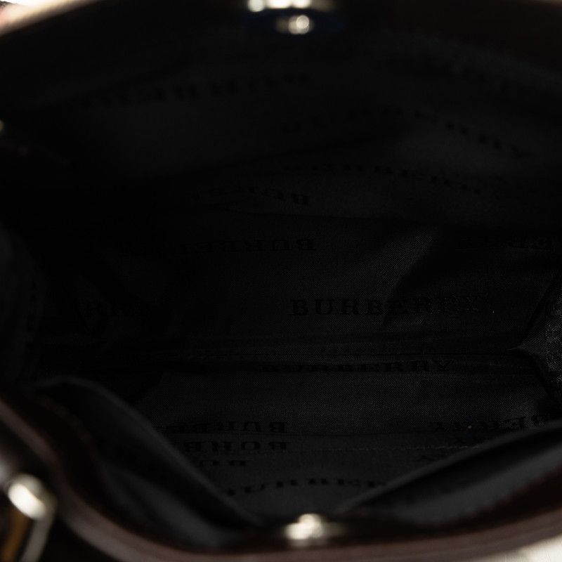 Burberry Burberry Burberry Nova Check Canvas Leather Shoulder Bag Canvas Crossbody Bag in Very Good Condition Size ONE SIZE - 6 Thumbnail