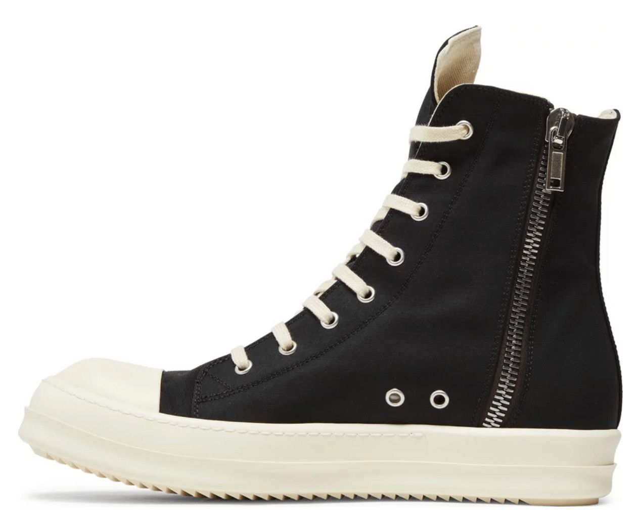 Rick Owens DRKSHDW Sneaker High Pentagram Embroidery Black Milk Size US 9.5 / EU 42-43 - 2 Thumbnail