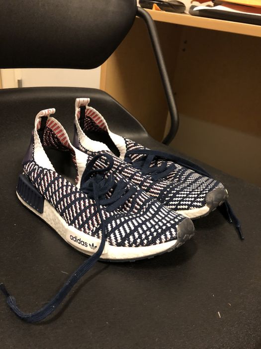 Nmd r1 stlt store navy white red