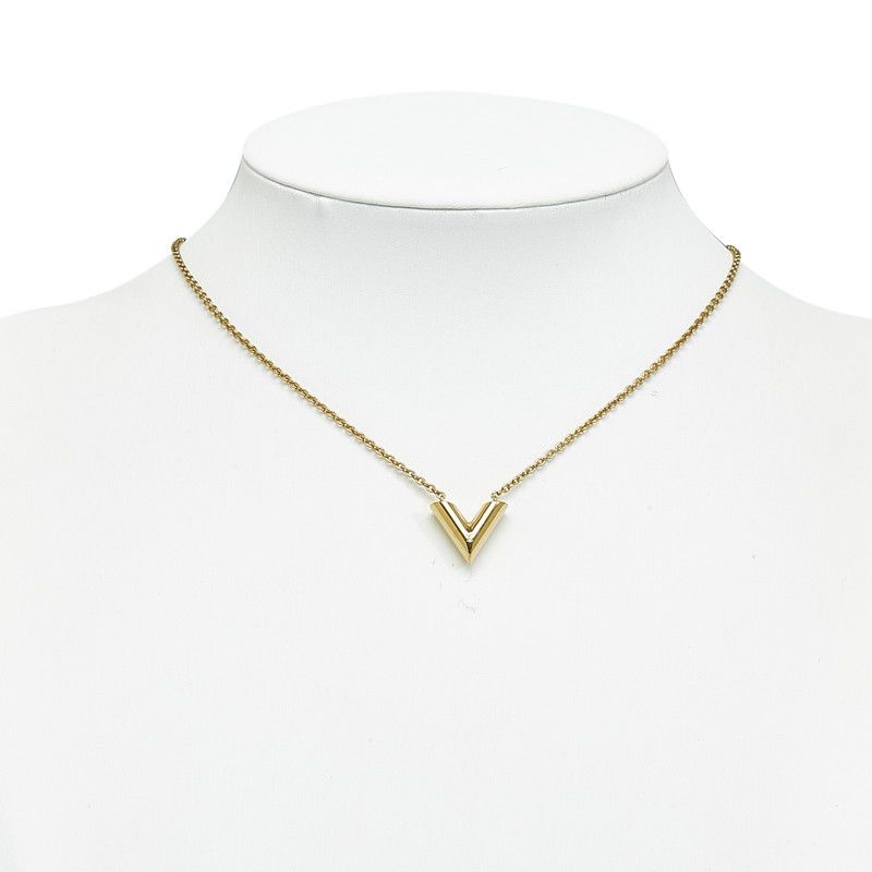 Louis Vuitton Louis Vuitton Louis Vuitton Essential V Necklace Gold M61083 Metal Necklace M61083 in Very Good Condition Size ONE SIZE - 7 Thumbnail