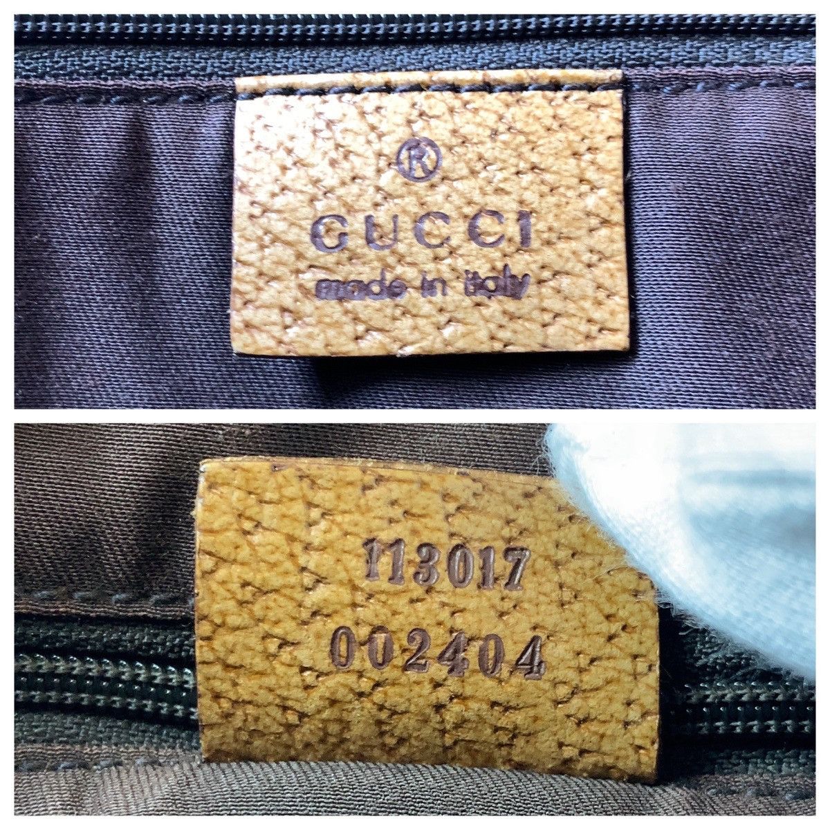 Gucci Gucci Gucci GG Canvas Leather Tote Bag Canvas Tote Bag 113017 Size ONE SIZE - 9 Thumbnail