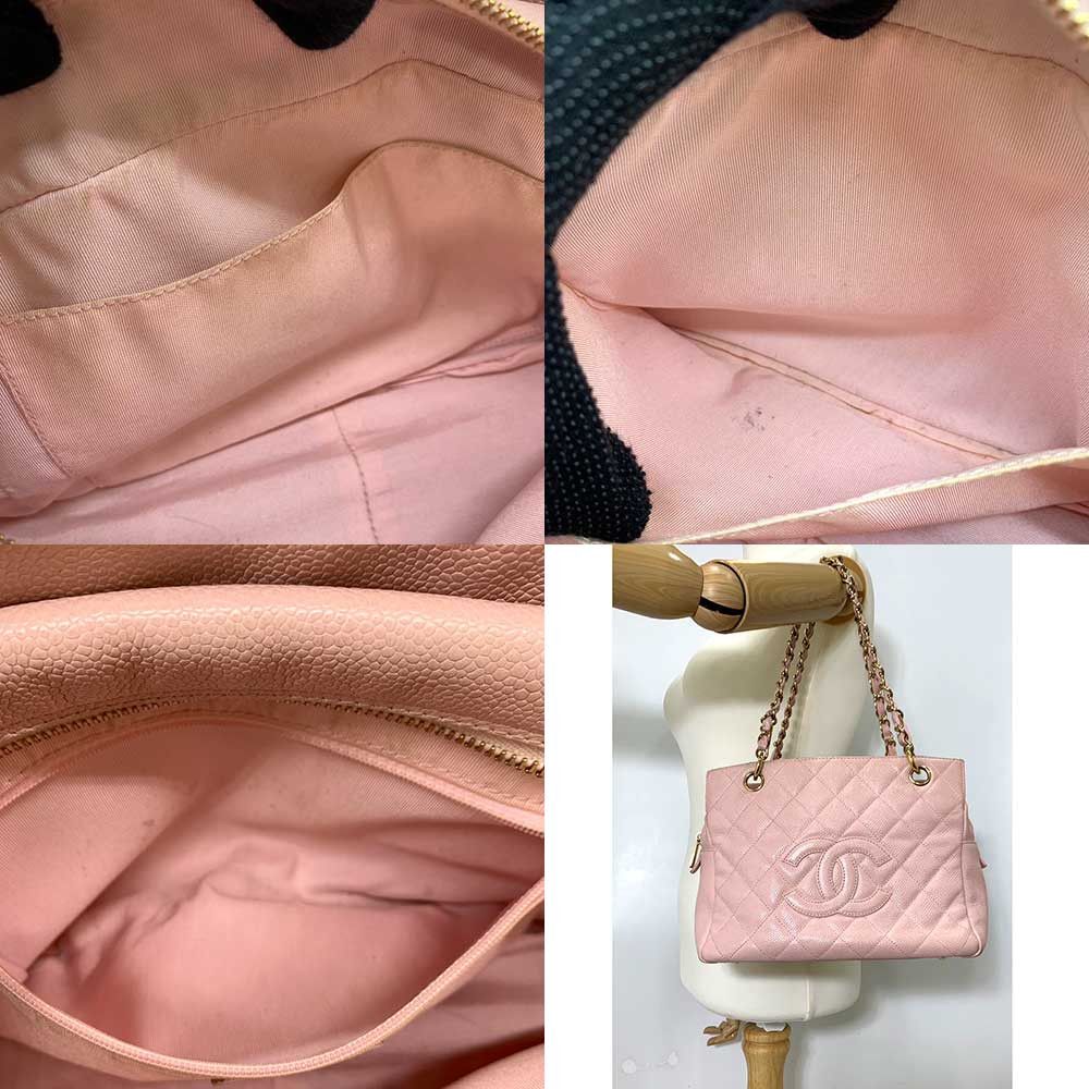 Chanel Chanel Chanel Caviar Skin Matelasse Chain Tote Bag A18004 Leather Tote Bag A18004 in Very Good Condition Size ONE SIZE - 7 Thumbnail