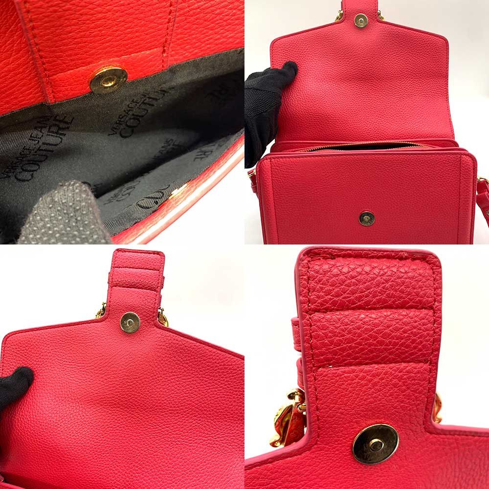 Versace Versace Versace Leather Shoulder Bag Pink 2way Leather Crossbody Bag in Very Good Condition Size ONE SIZE - 6 Thumbnail