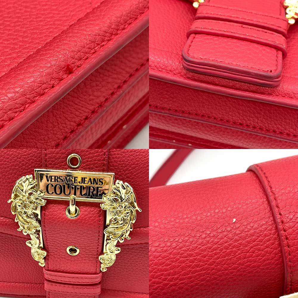 Versace Versace Versace Leather Shoulder Bag Pink 2way Leather Crossbody Bag in Very Good Condition Size ONE SIZE - 4 Thumbnail