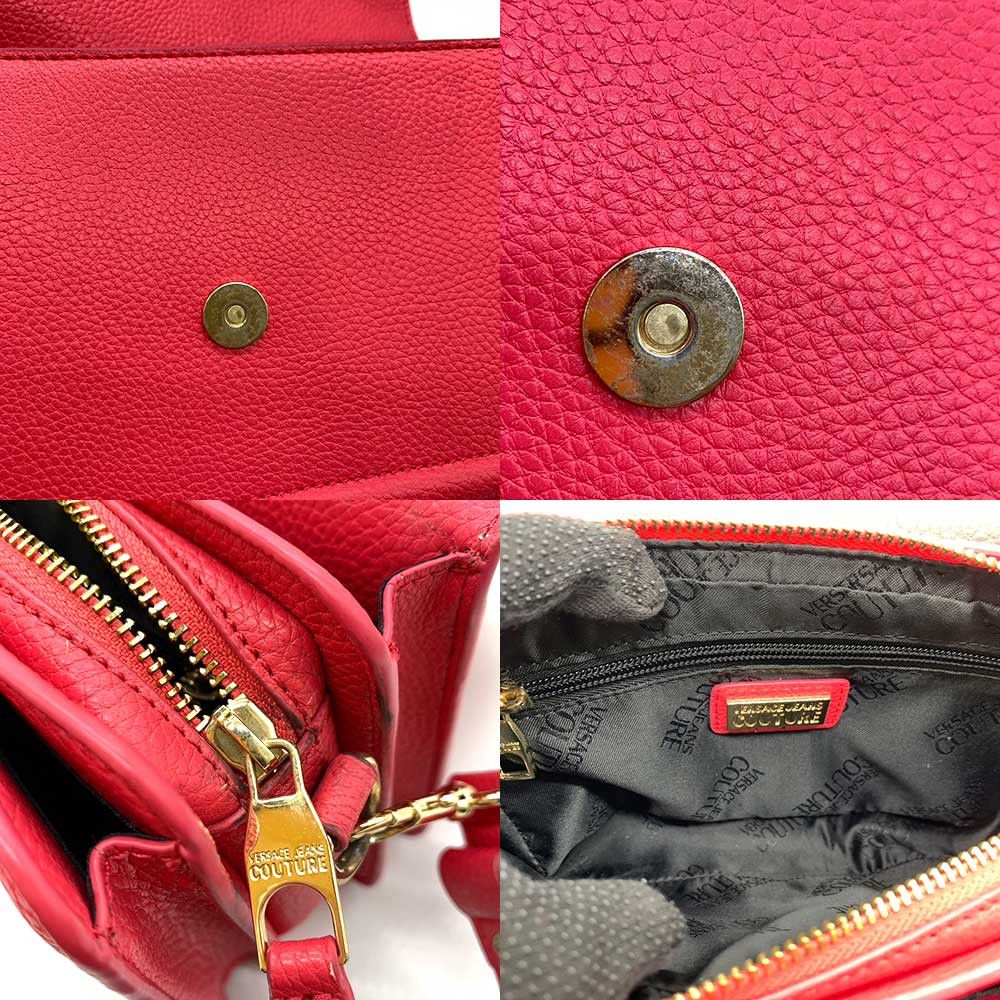 Versace Versace Versace Leather Shoulder Bag Pink 2way Leather Crossbody Bag in Very Good Condition Size ONE SIZE - 8 Thumbnail