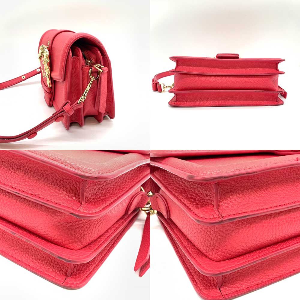 Versace Versace Versace Leather Shoulder Bag Pink 2way Leather Crossbody Bag in Very Good Condition Size ONE SIZE - 3 Thumbnail