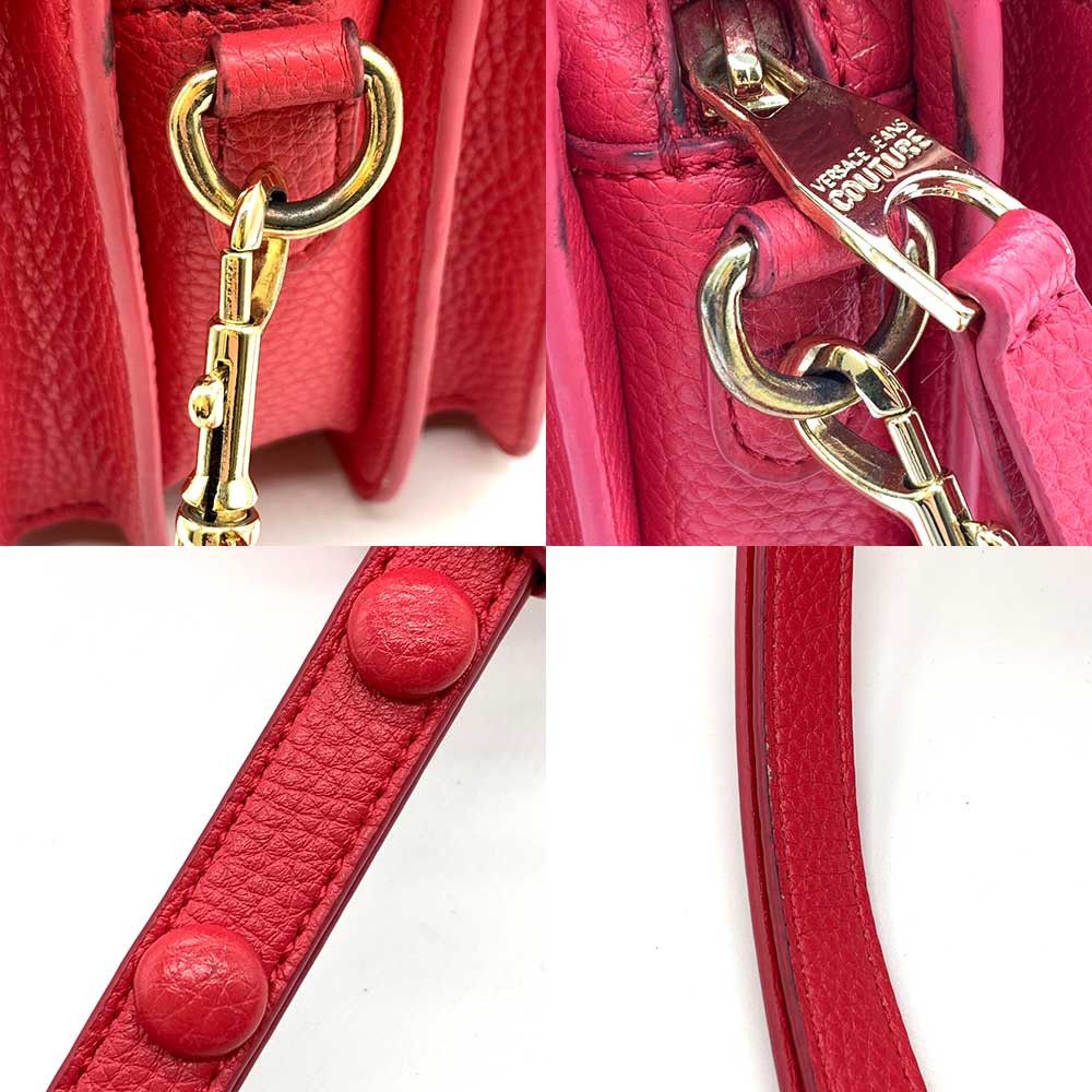 Versace Versace Versace Leather Shoulder Bag Pink 2way Leather Crossbody Bag in Very Good Condition Size ONE SIZE - 5 Thumbnail