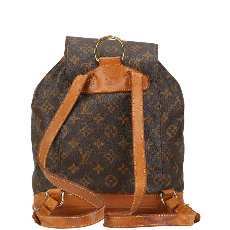 Louis Vuitton Louis Vuitton Louis Vuitton Monogram Montsouris MM Backpack Brown Canvas Backpack M51136 in Good Condition Size ONE SIZE - 3 Thumbnail