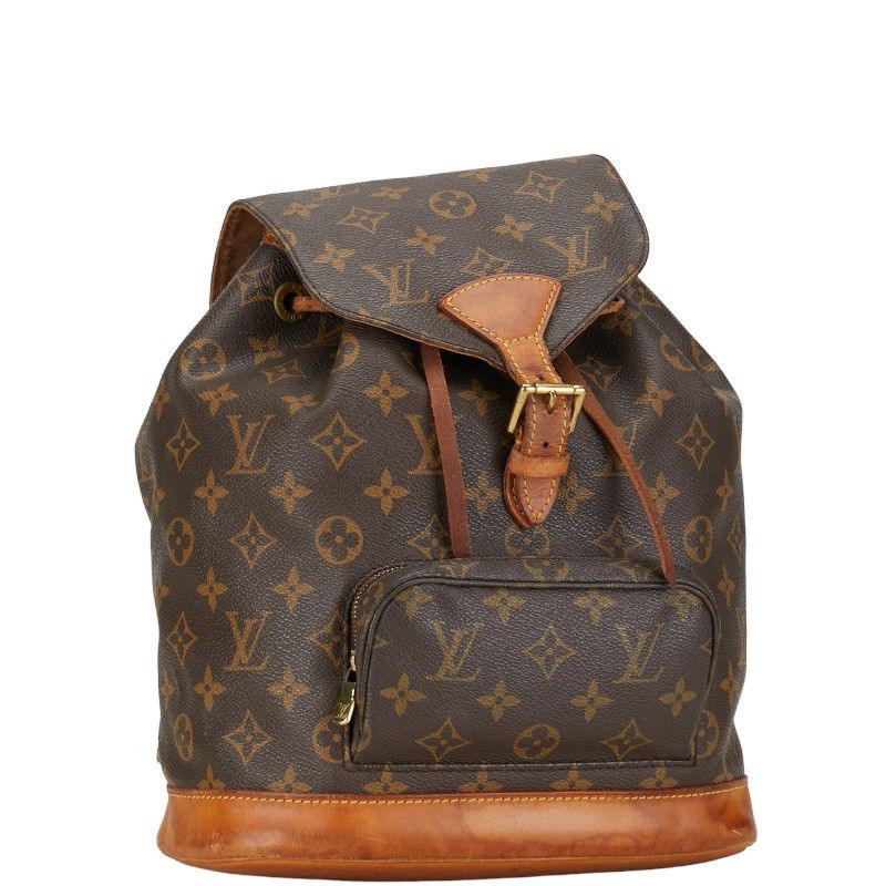 Louis Vuitton Louis Vuitton Louis Vuitton Monogram Montsouris MM Backpack Brown Canvas Backpack M51136 in Good Condition Size ONE SIZE - 2 Thumbnail
