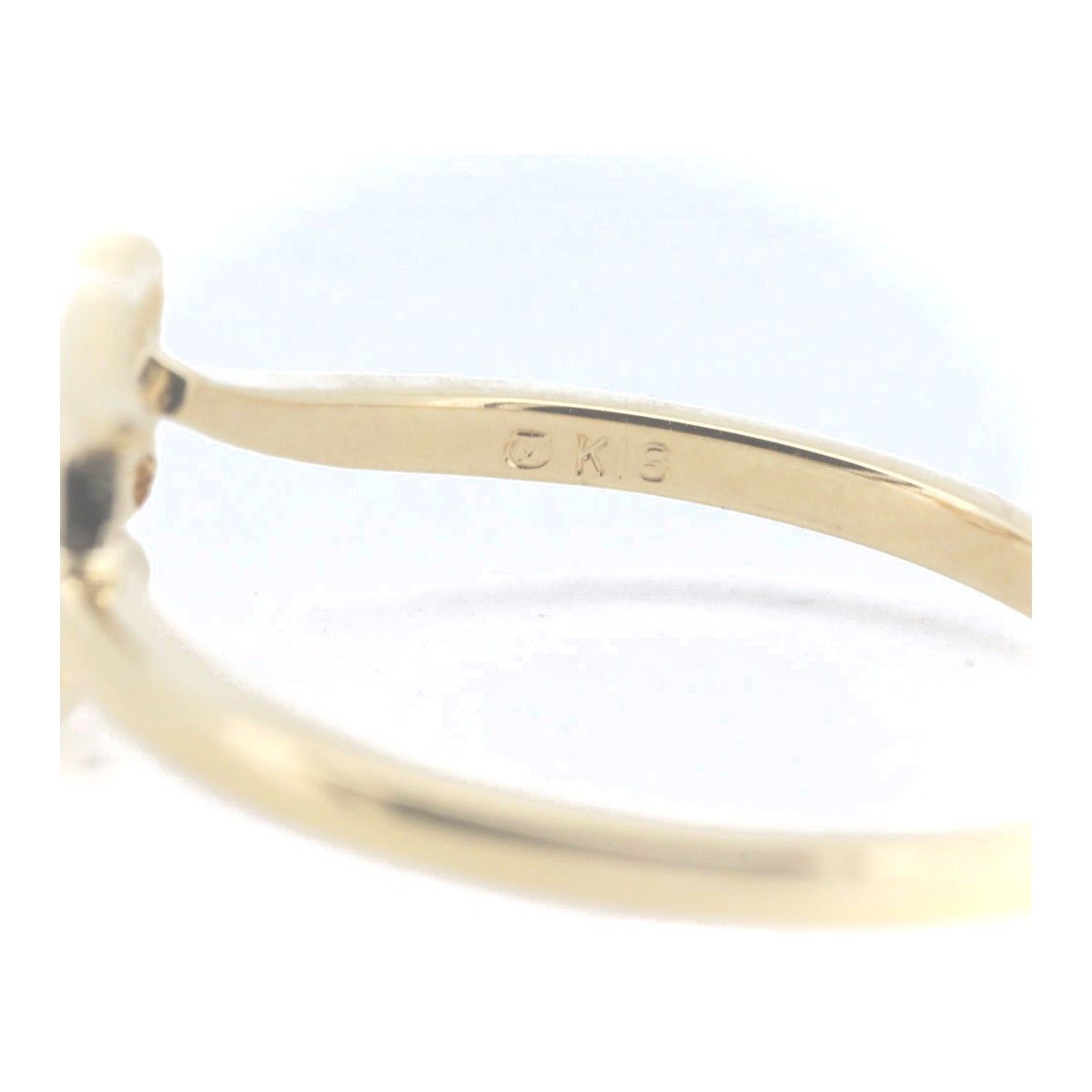 Mikimoto Mikimoto Mikimoto Diamond Ring K18YG Yellow Gold Metal Ring in Great Condition Size ONE SIZE - 3 Thumbnail