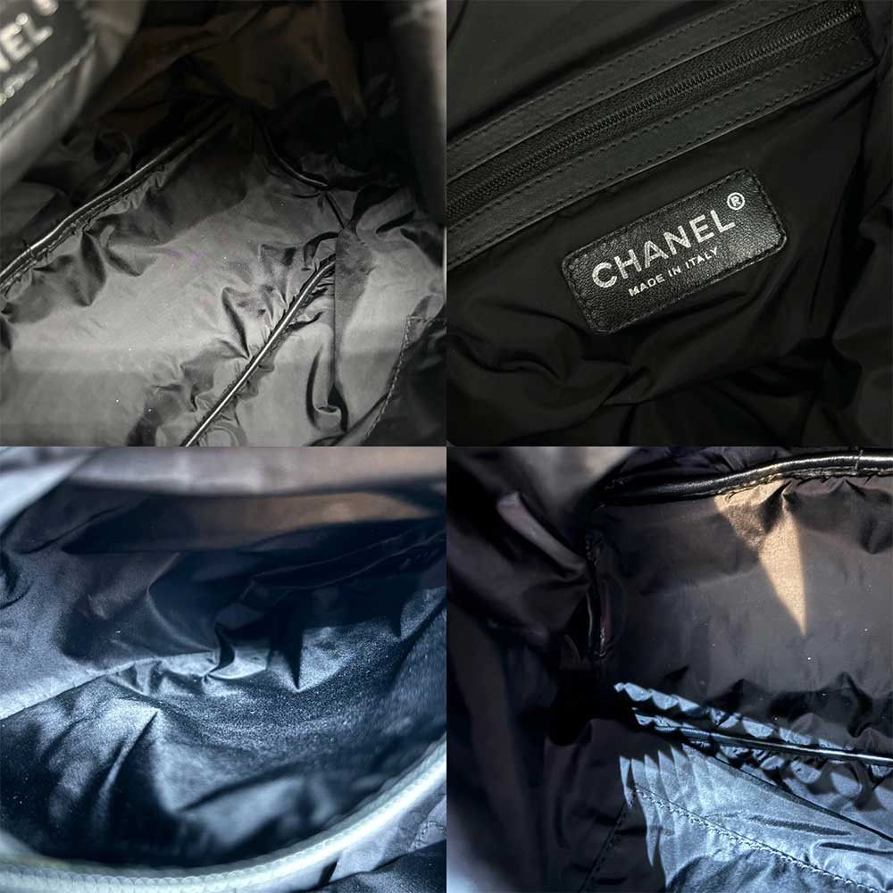 Chanel Chanel Chanel Nylon Backpack Tweed Black White Canvas Backpack 3-cha240704-1 in Very Good Condition Size ONE SIZE - 6 Thumbnail