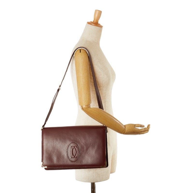 Cartier Cartier Cartier Must Line Leather Shoulder Bag Leather Crossbody Bag in Good Condition Size ONE SIZE - 11 Thumbnail